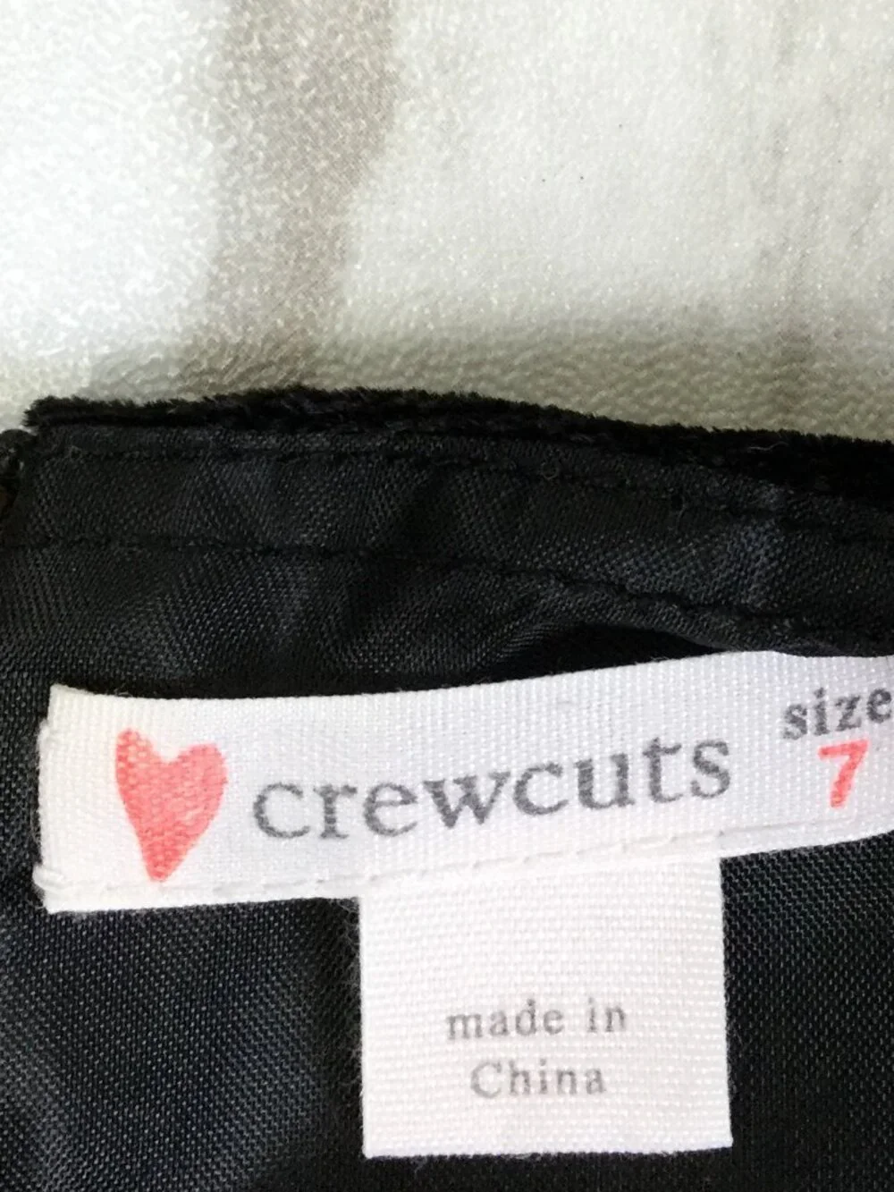 Crewcuts Black Velvet Dress 7
